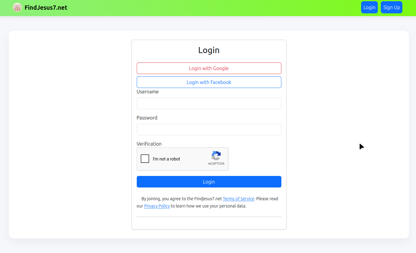 Login Desktop