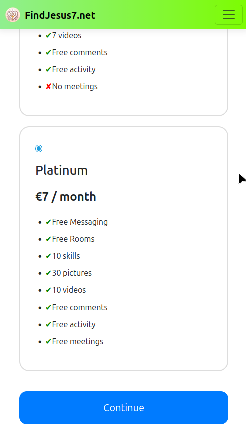 Profile Settings